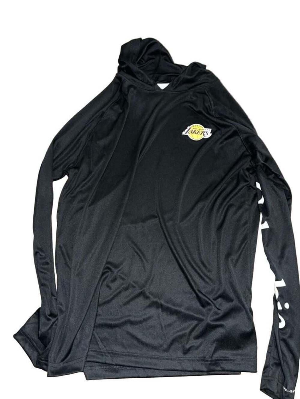 Columbia Los Angeles Lakers Black Long Sleeve Performance Shirt